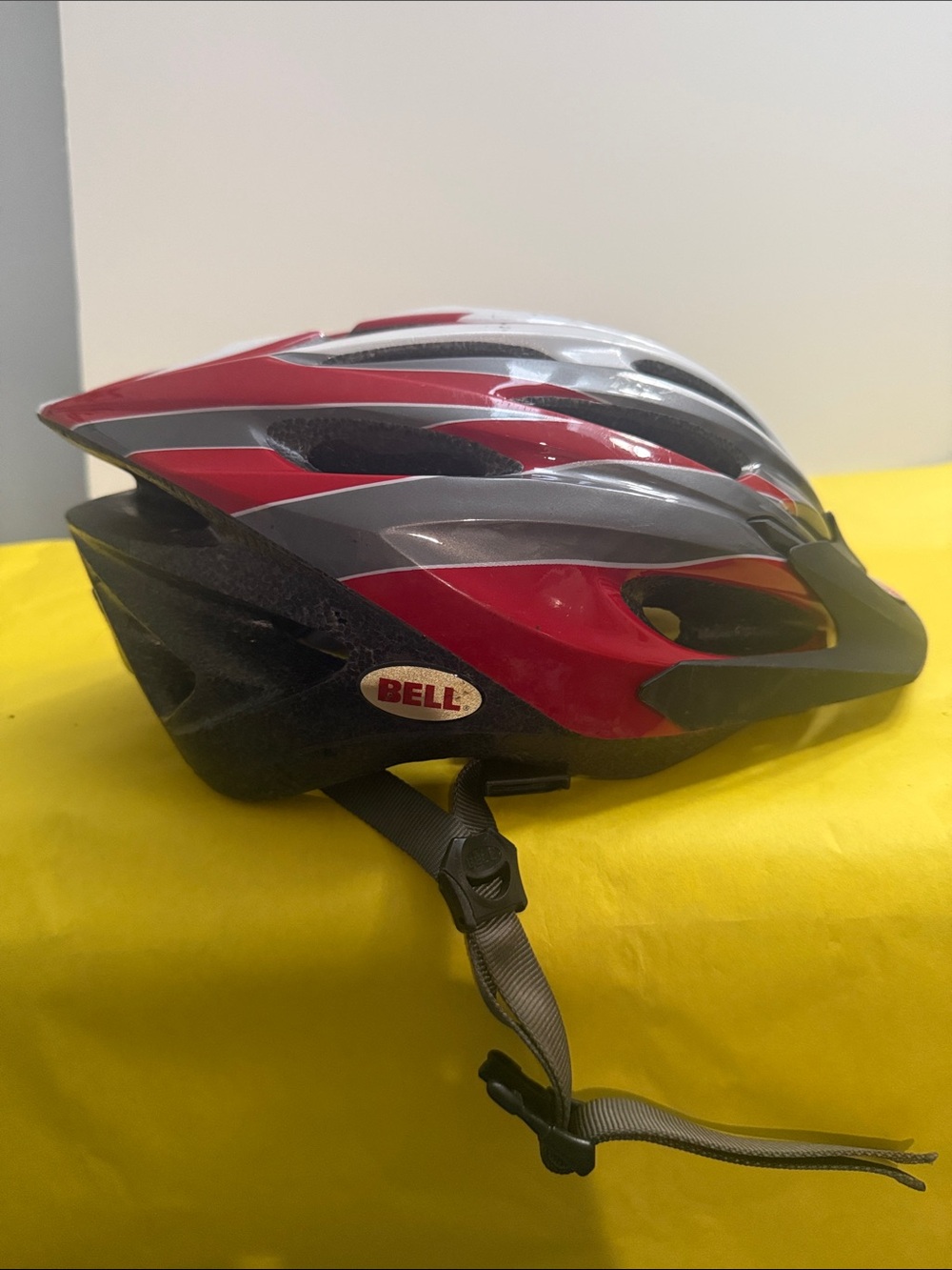 Bell Red & Gray Bike Helmet